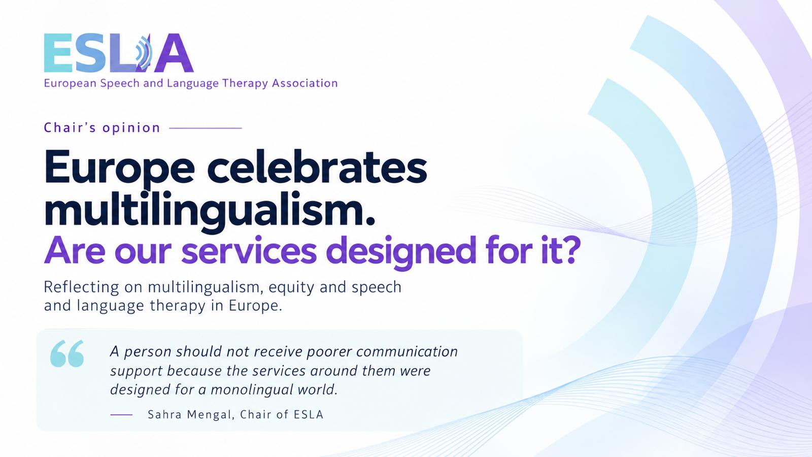 Europe celebrates multilingualism. Are our services designed for it?